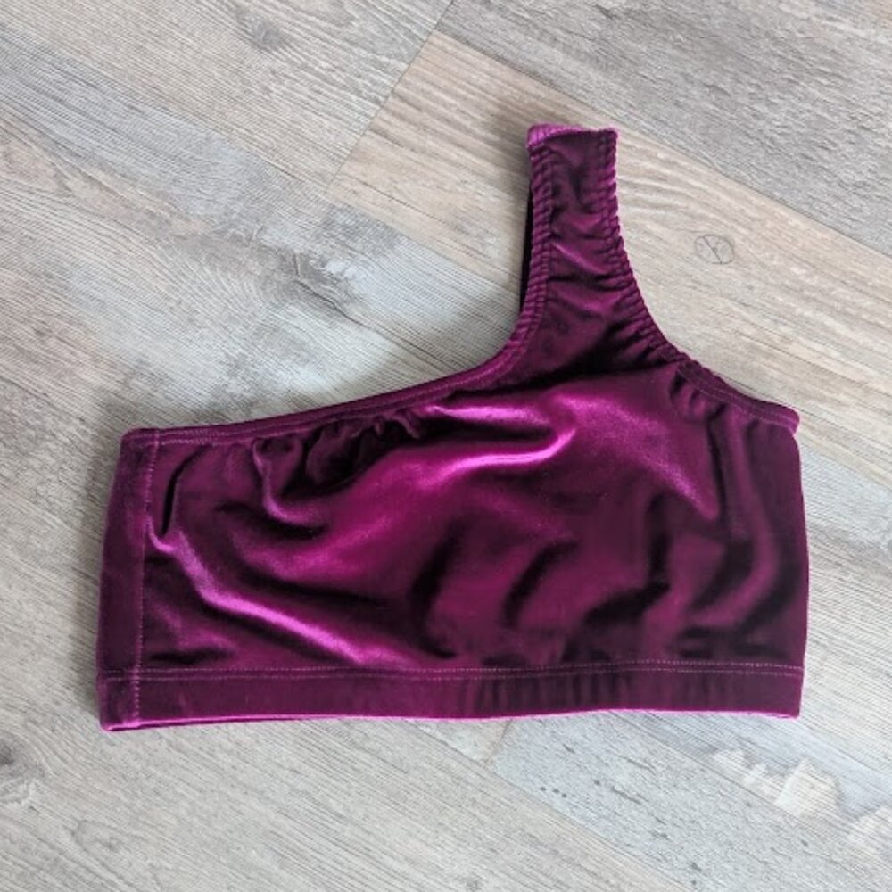 Custom Velvet Dance Top – Child Medium (8/10)